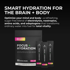 BrainTree Focus Hydration electrolytes and minerals for balanced hydration during activity