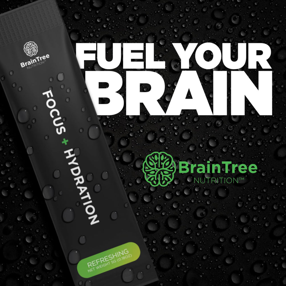 BrainTree Focus and Hydration in a gym bag for convenient post-workout hydration.