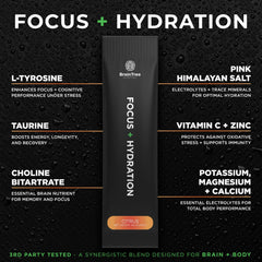 BrainTree zero-sugar citrus flavor packet for sugar-free hydration.