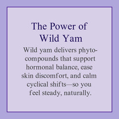 Brand logo visible on Wild Yam Cream tub for easy recognition.