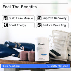 BRAVA Creatine Gummies ingredients highlight a pure creatine monohydrate formula.