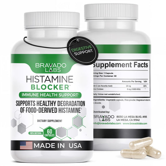 Bravado Labs DAO bottle front for daily histamine support