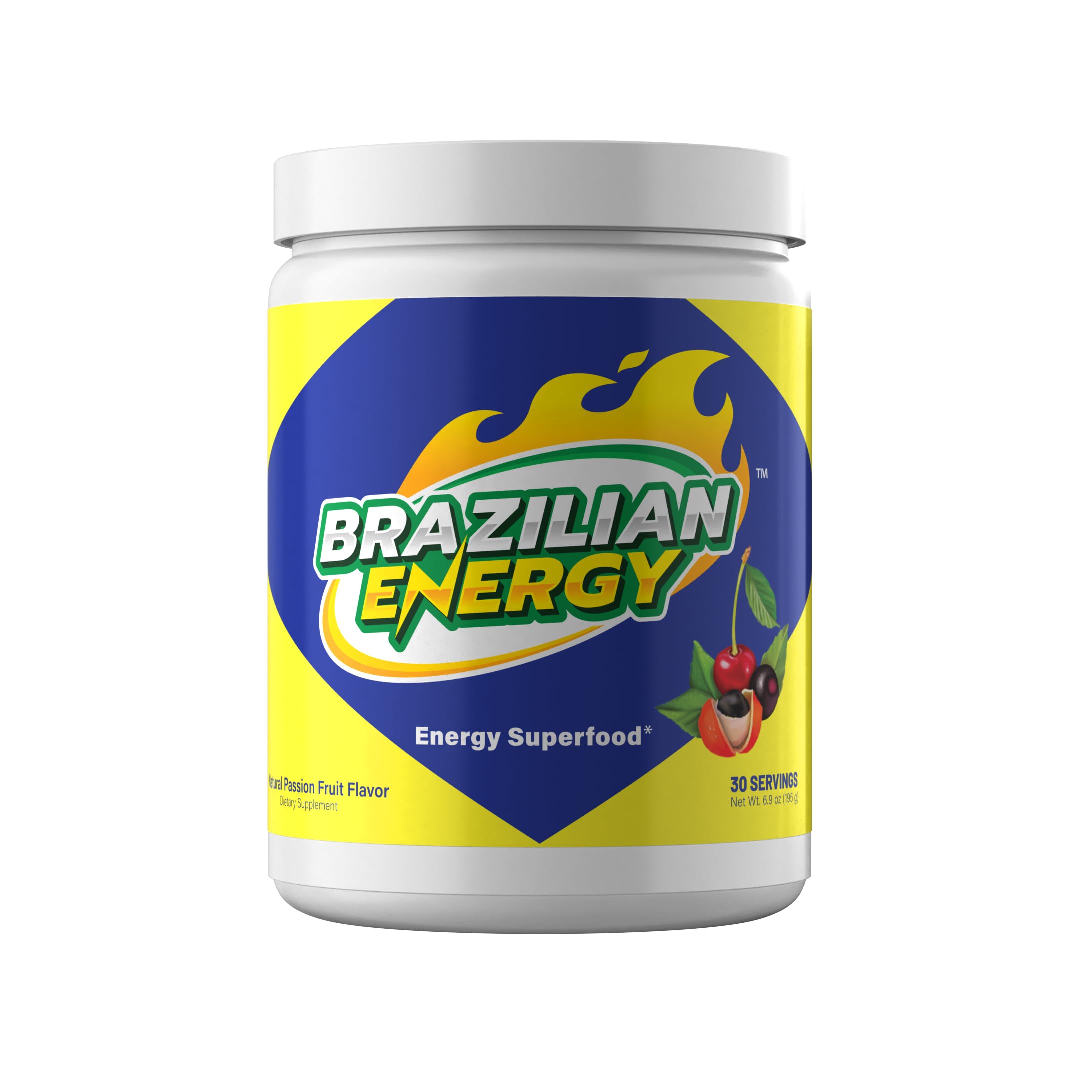 Brazilian Energy bottle with guarana-acai-acerola for antioxidant-rich daily energy