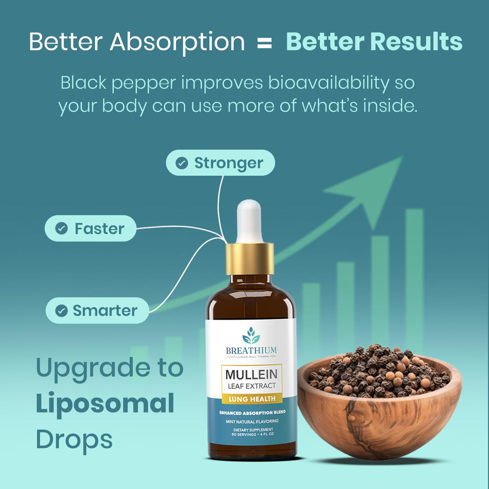 BREATHIUM sunflower lecithin ingredient graphic emphasizing absorption support