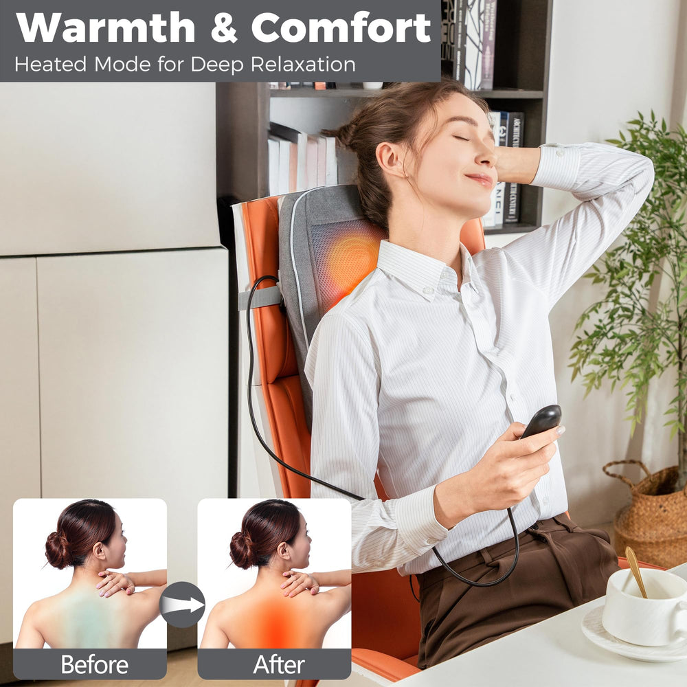 Brelley bi-directional rotating head targets neck and back knots effectively