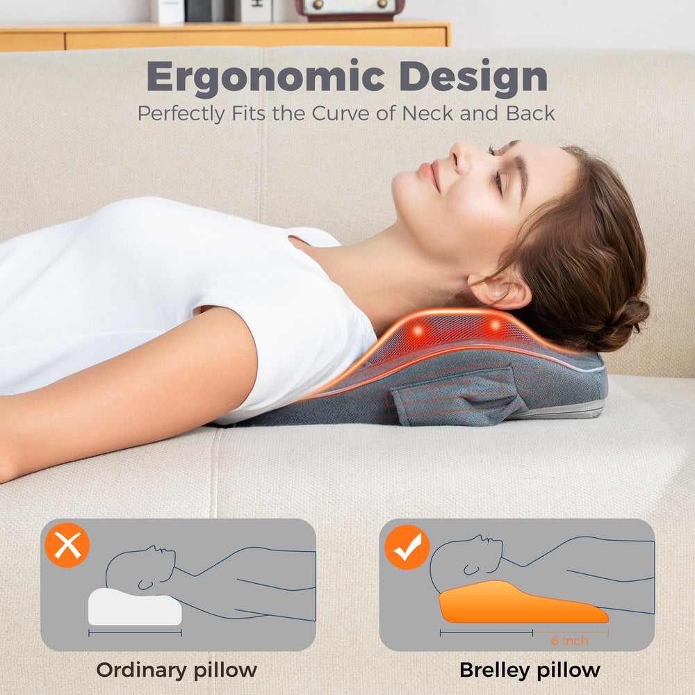 Brelley heated massage feature warms muscles for comfort