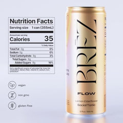 BREZ FLOW micronized lionmane can close-up, illustrating fast-acting extract and a smooth, uplifting aroma.
