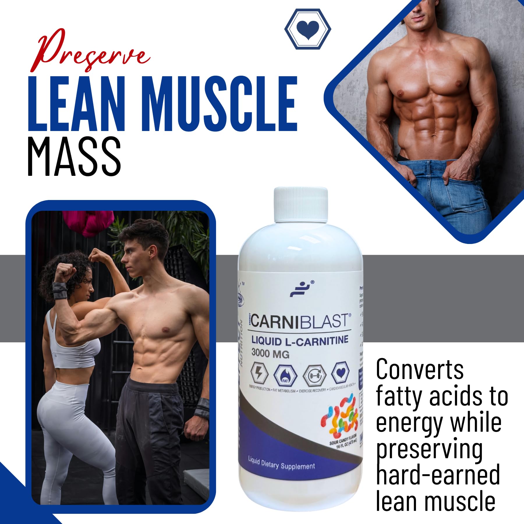 Shaker with Carniblast mix for convenient pre-workout energy.