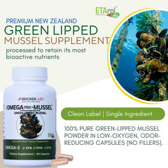 Bricker Labs Omega Cyclo bottle with label highlights premium joint support.