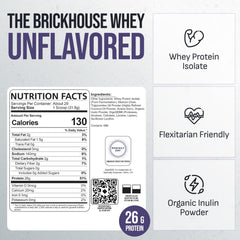 BrickHouse Nutrition Whey Protein Fermented Isolate pack emphasizes lactose-free digestion