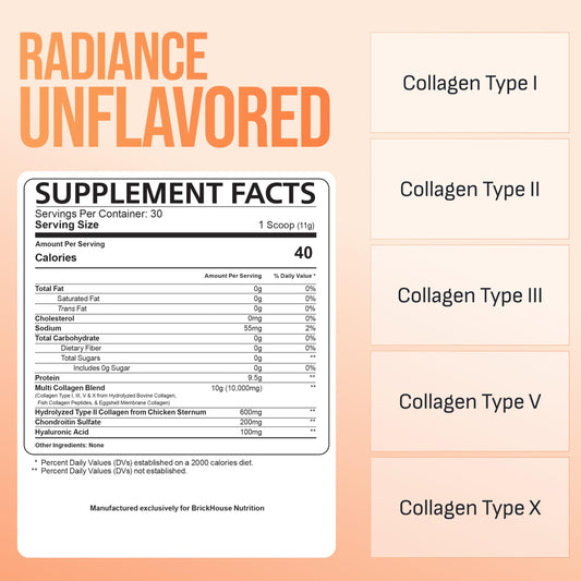 BRICKHOUSE Radiance powder scoop for smoothies demonstrates convenient daily nutrition.