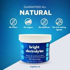 Bright Electrolytes ingredients sea salt and Himalayan pink salt