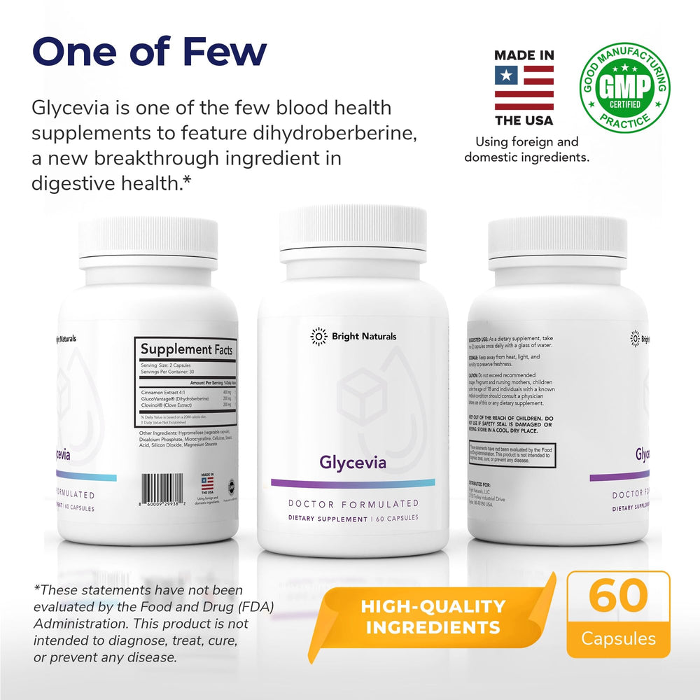 Glycevia dihydroberberine ingredient panel for absorption emphasis