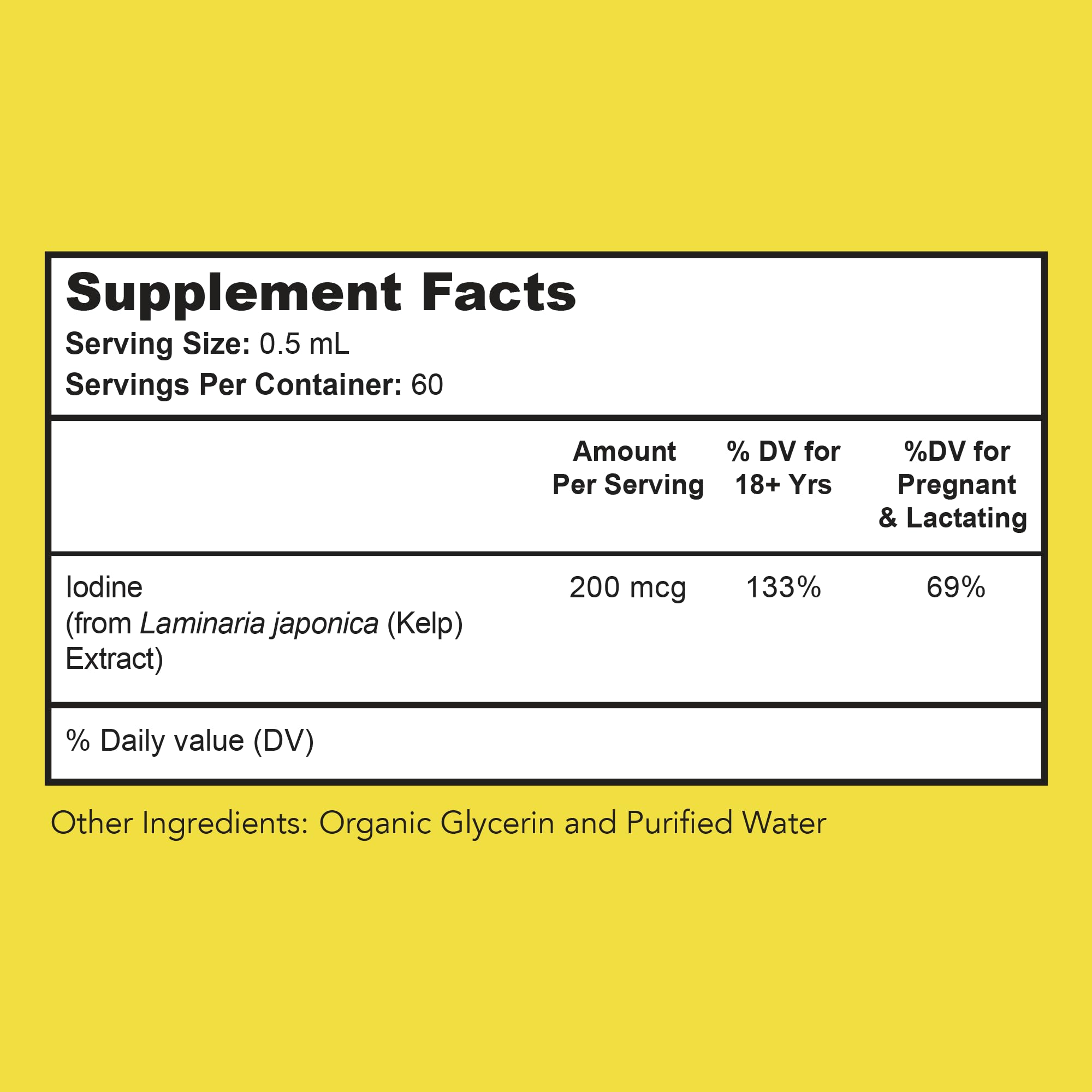 Bright Naturals Iodine Plus dropper highlights adjustable dosing for personalized iodine intake.