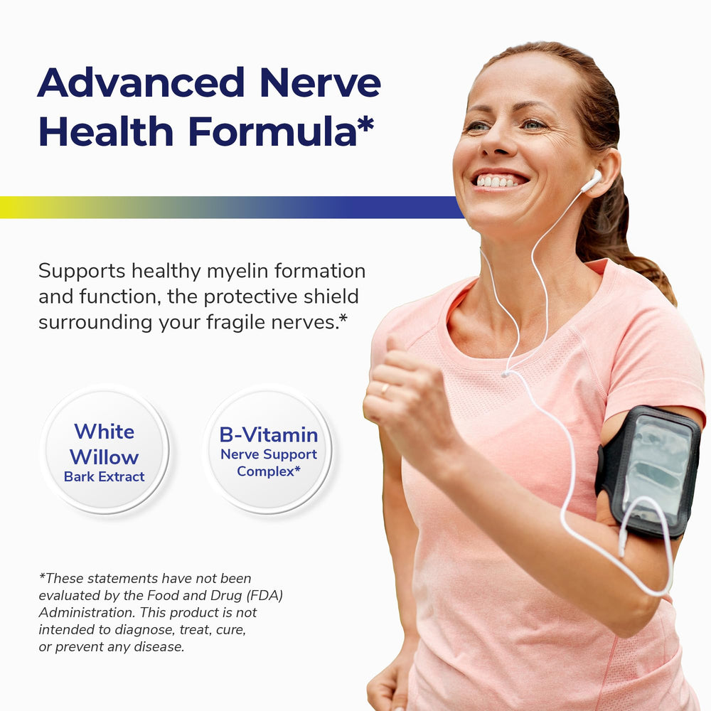Nerve Restore label view emphasizes PEA and botanical ingredients
