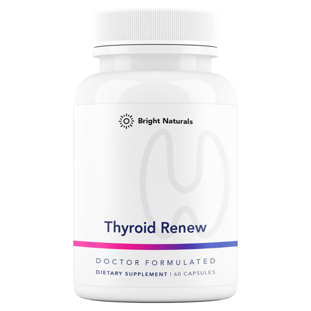 Bright Naturals Thyroid Renew bottle ready for daily thyroid support.