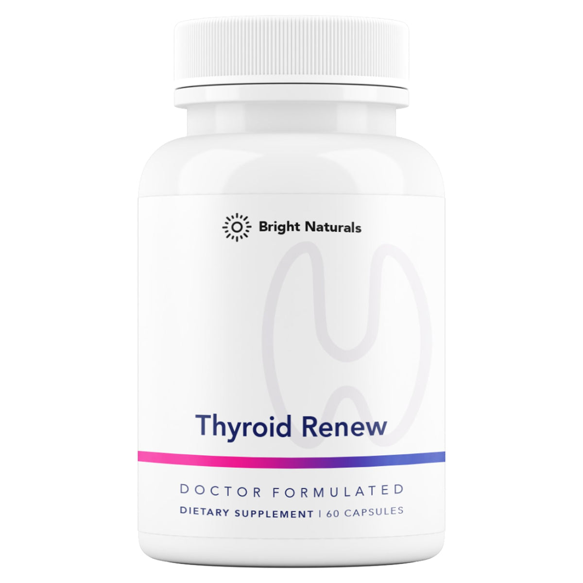 Bright Naturals Thyroid Renew bottle ready for daily thyroid support.