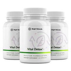 Bright Naturals Vital Detox bottle for daily liver support