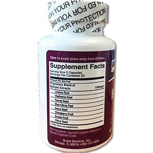 Bright Nutrition HerniCare capsules close-up showing vegetarian formula