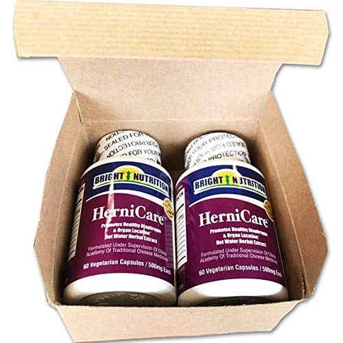 Bright Nutrition HerniCare packaging photo emphasizing Made in USA quality