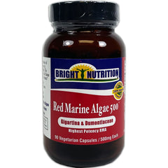 Bright Nutrition Red Marine Algae 500 packaging showcasing brand and ingredients.