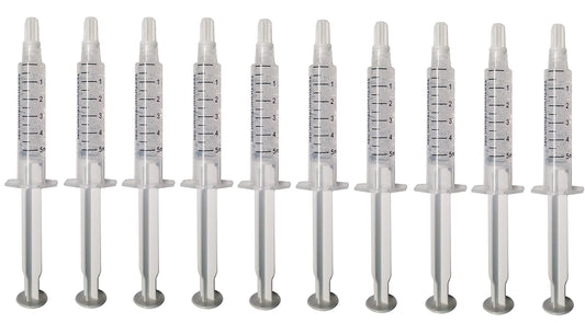 Bright White Smiles 35% gel refill syringe for at-home whitening.