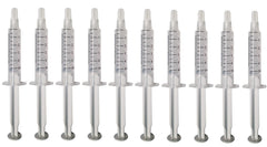 Bright White Smiles 35% gel refill syringe for at-home whitening.