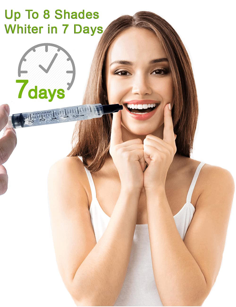 Bright White Smiles gentle gel designed for sensitive teeth whitening.
