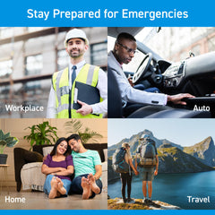 BrightCare First Aid Kit water-resistant case protecting supplies outdoors