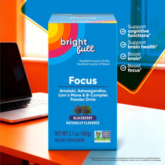 Brightfull Focus single-serve packet for quick focus during busy days.