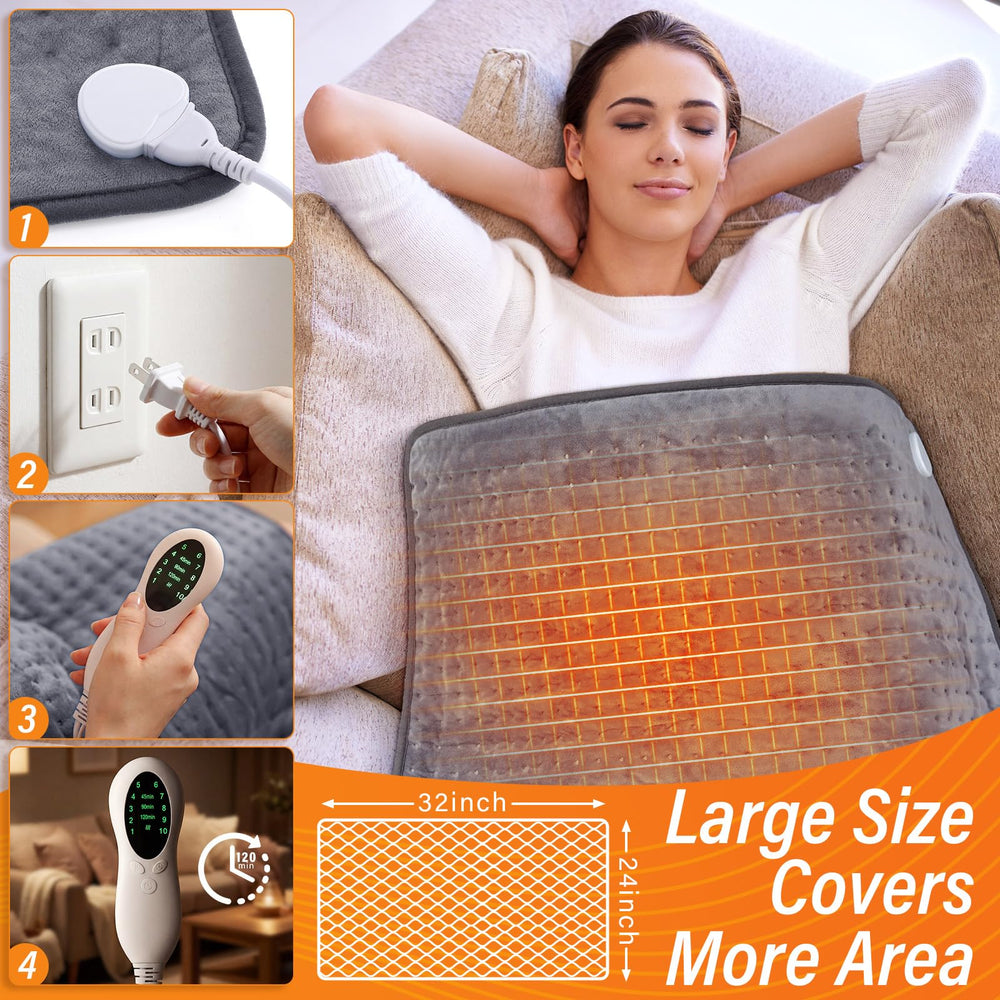 BrightRow pad offers 10 heat levels for customizable comfort and rapid warmth.
