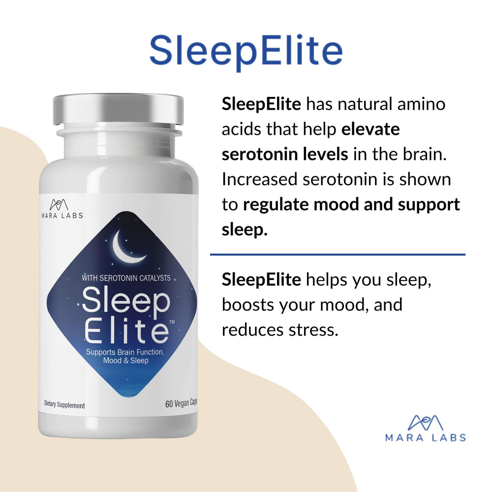 BrocElite SleepElite packaging with safety seals emphasizing GMO-free and gluten-free assurance.