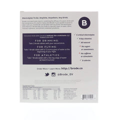 Packets of Brode Electrolyte Vitamin in a gym bag ready for use.