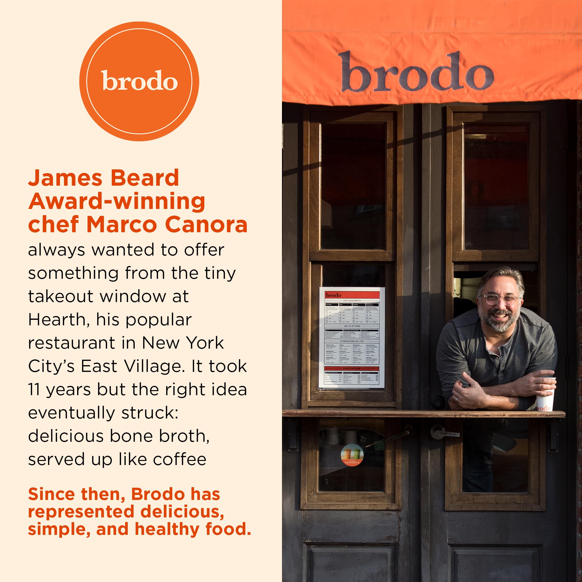 Brodo Deeply Rooted on-shelf display communicates clean ingredients.