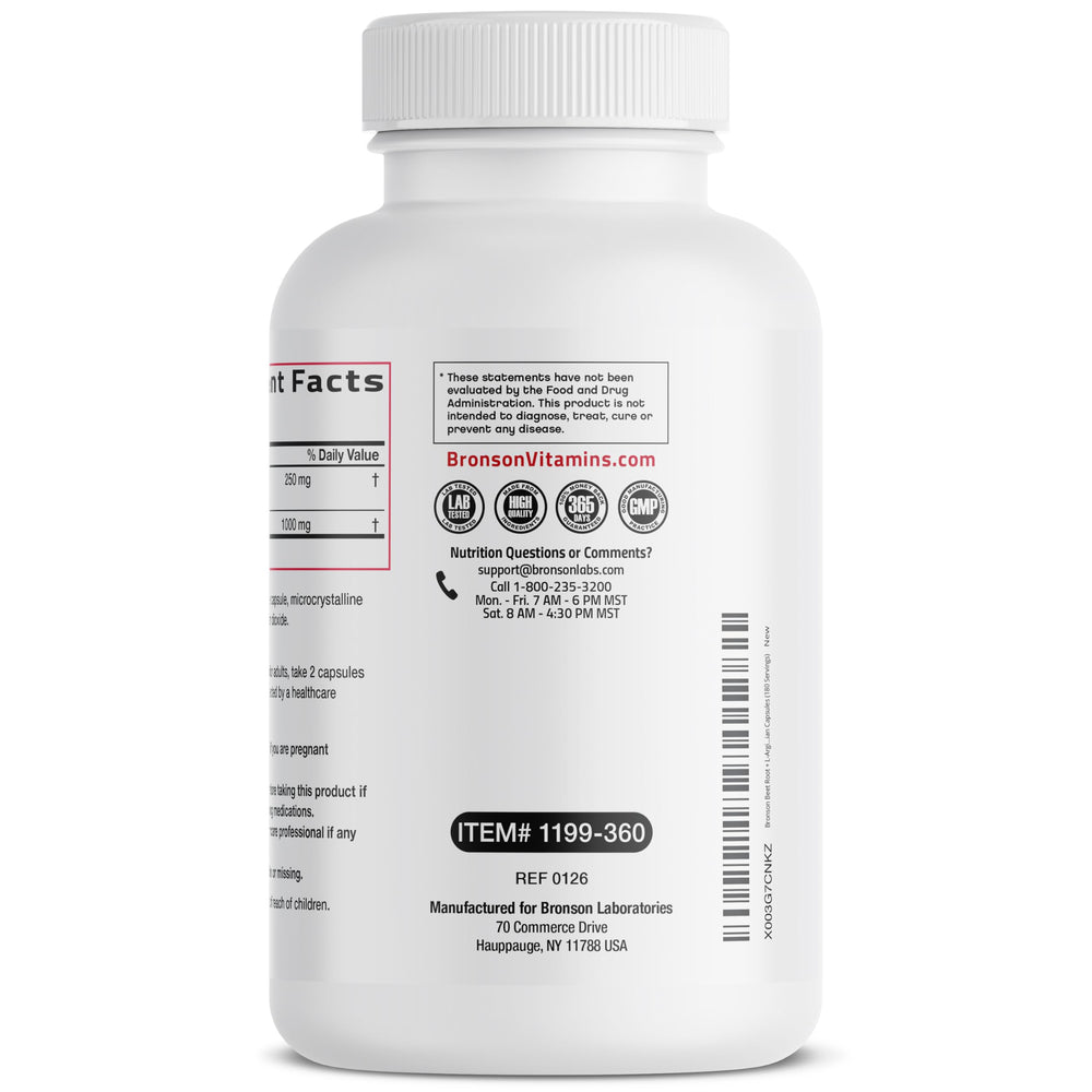 Bronson label highlights Non-GMO and Gluten-Free certifications.