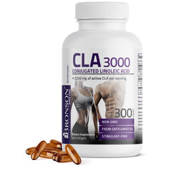 Bronson CLA 3000 bottle with extra high potency for daily use toward weight management