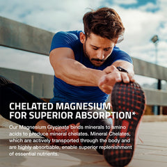Bronson Magnesium Glycinate label details show non GMO, gluten free and soy free quality.