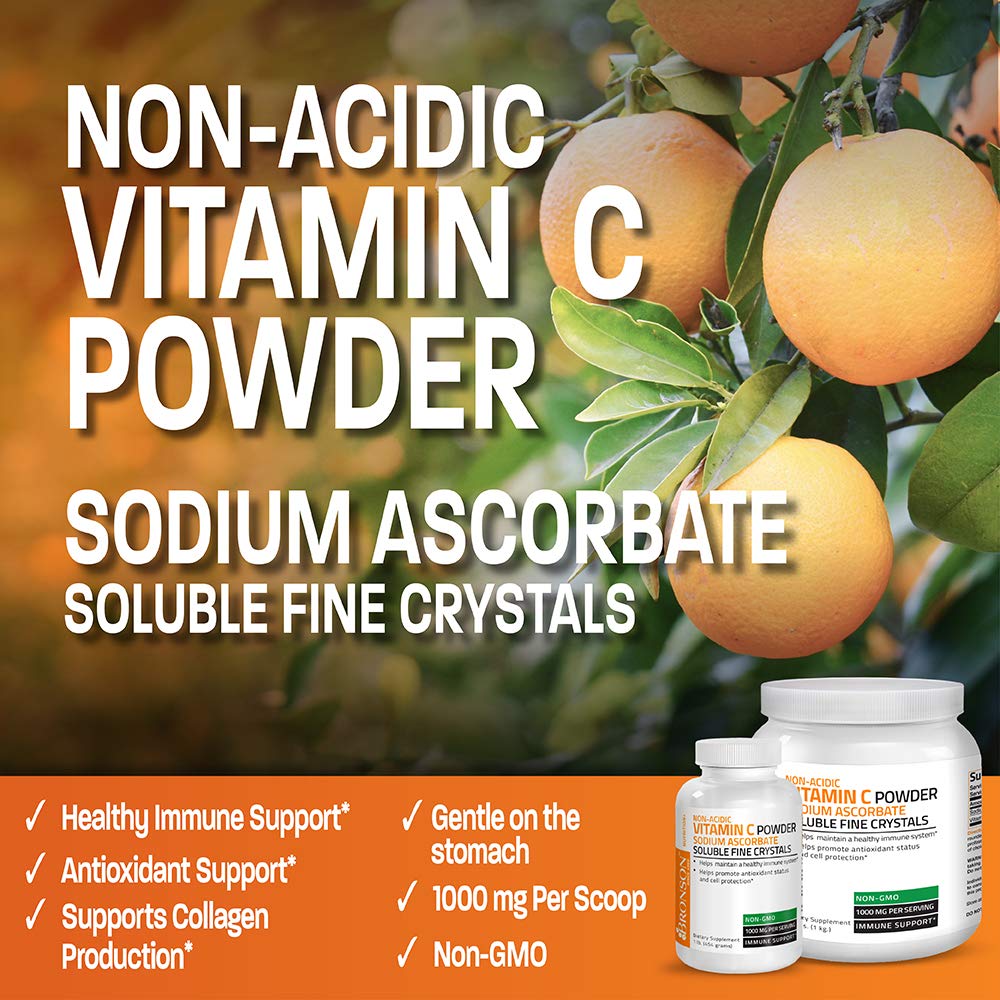 Bronson non GMO vitamin C crystals suitable for dissolving