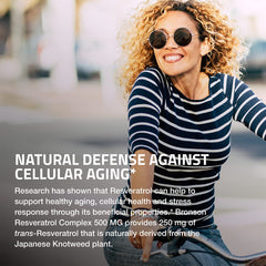 Bronson Resveratrol 500mg bottle on shelf signaling quality and cGMP standards.