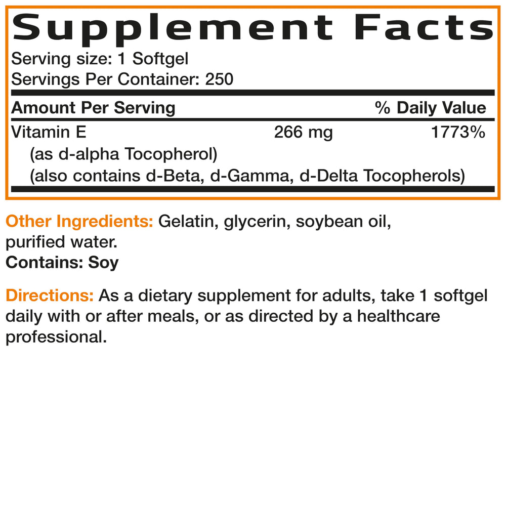 Bronson Vitamin E Complex on shelf ready for everyday wellness.