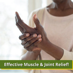 Brookethorne Naturals Relief Plus Arnica Muscle Oil menthol cooling effect.