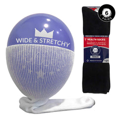 Brooklyn Socks big-tall diabetic crew sock with a comfortable non-binding top for all-day wear