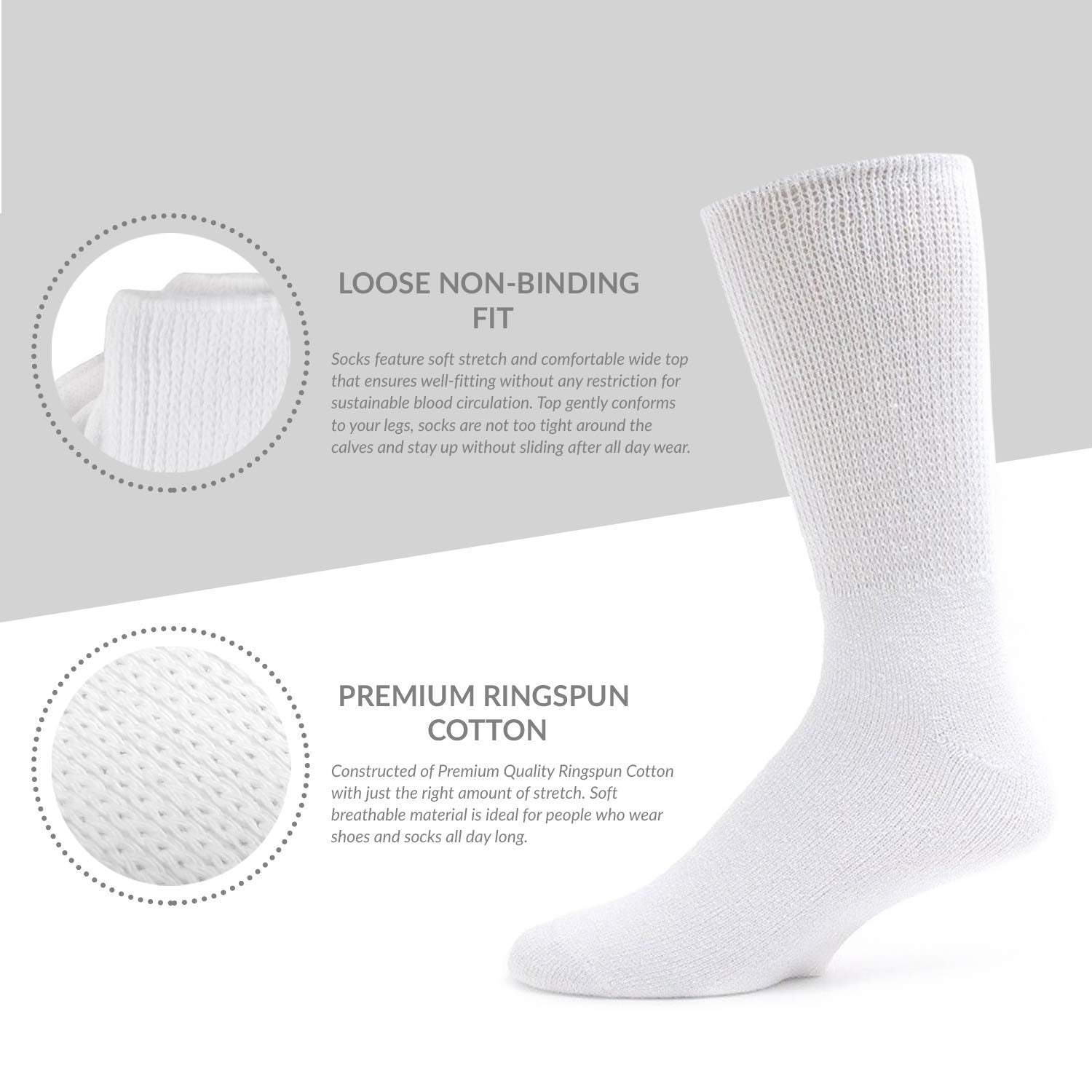 Brooklyn Socks ringspun cotton blend stays soft and breathable wash after wash