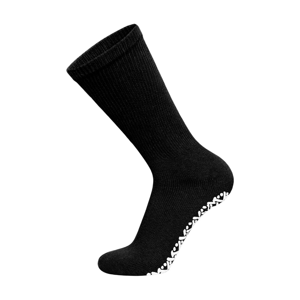 Brooklyn Socks slip-resistant tread enhances traction on smooth floors