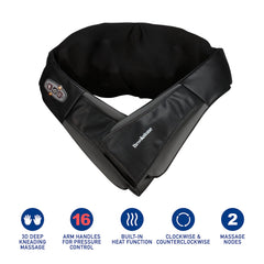 Brookstone Shoulder Massager with Heat delivers warming shoulder relief