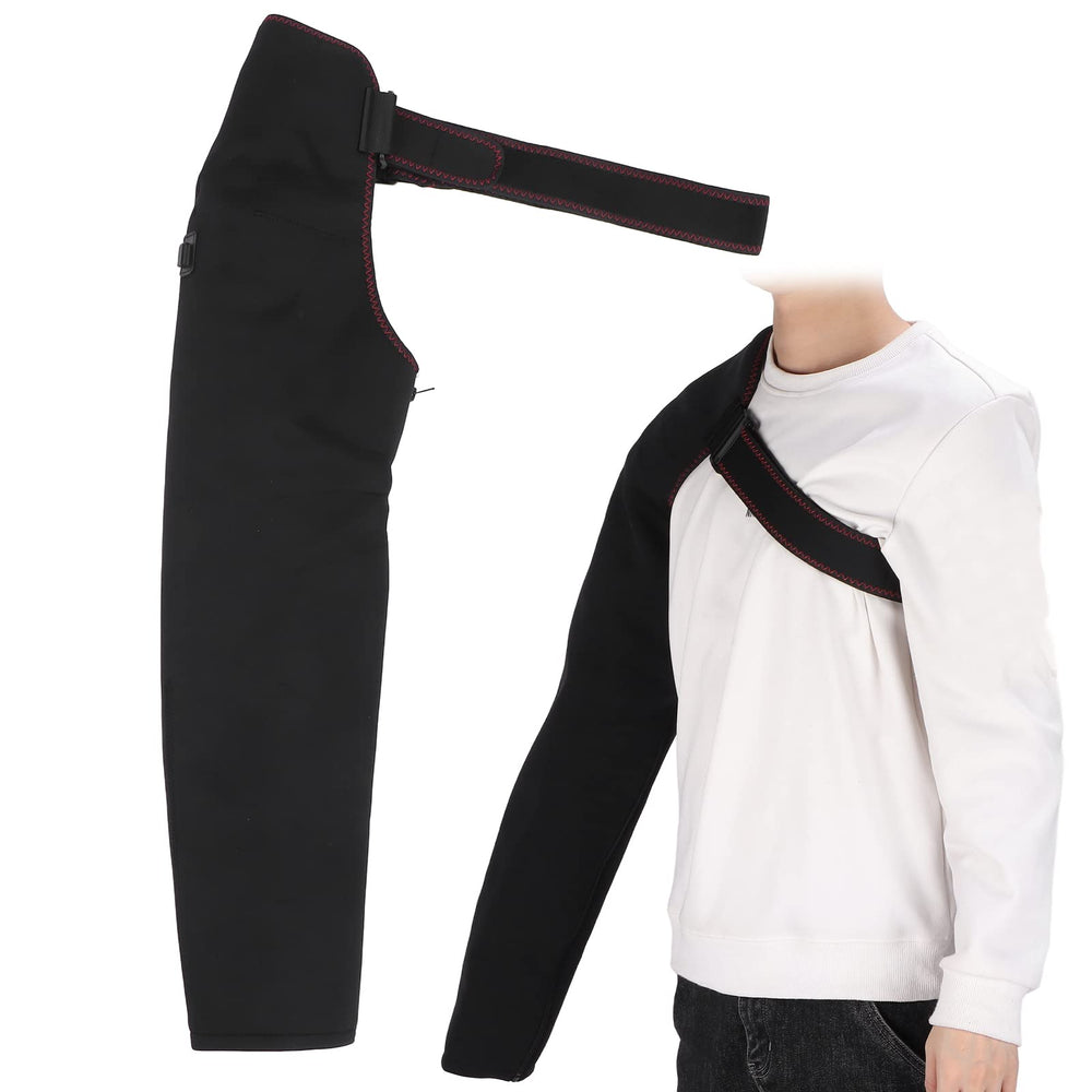 Brrnoo heating full arm wrap brace front view for cozy warmth on cold days.