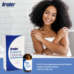 Bruder Eyelid and Lash Cleanser refreshing look for lids and lashes