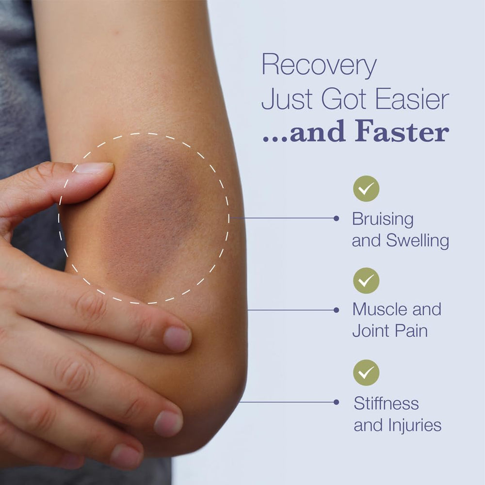 BruiseMD bottle front displaying 14-day supply for daily use