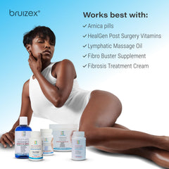 Bruizex capsules on a counter ready for swelling support.