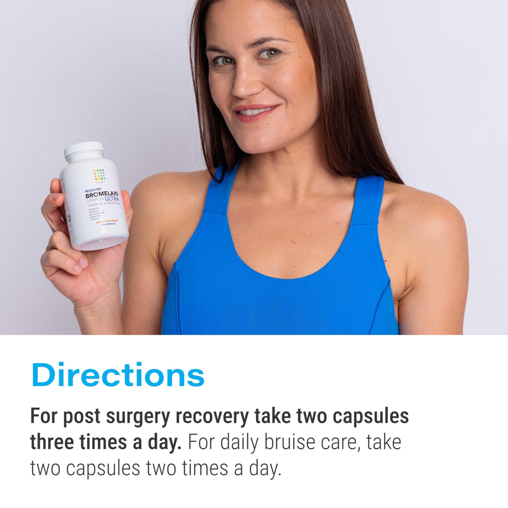 Bruizex Ultra Bromelain bottle in a blister pack for storage.